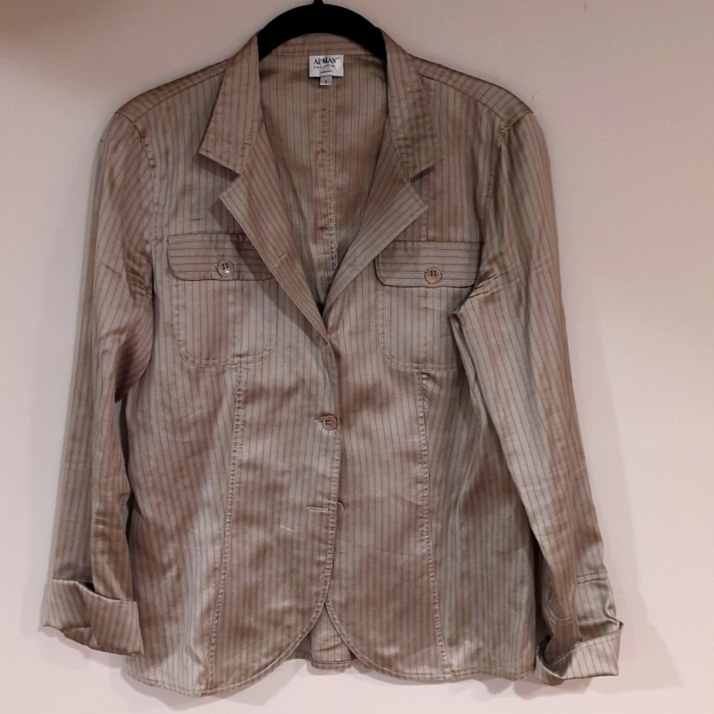 ARMANI!!. Vintage cotton and silk jacket. Size 6